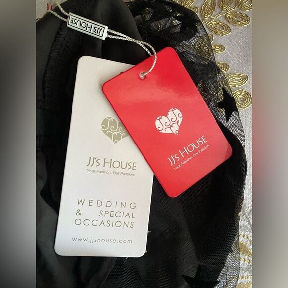 JJ’S House short black tulle dress with stars size medium NEW - Picture 12 of 12